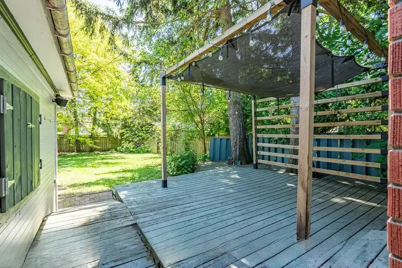 Backyard deck at 367 Huron St