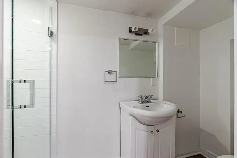 Basement bathroom at 367 Huron St
